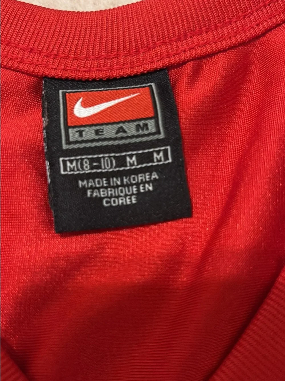 Nike Red #1 Football Jersey with Ohio State. Size boys Medium. Great condition